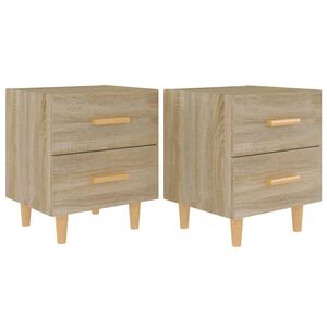 vidaXL Y&ouml;p&ouml;yd&auml;t 2 kpl Sonoma-tammi 40x35x47,5 cm