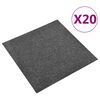 vidaXL Matto 20 pcs Antrasiitti 50 x 50 cm 100% polypropeeni