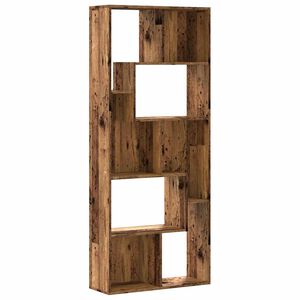 vidaXL Kirjahylly vanha puu 67x24x161 cm tekninen puu