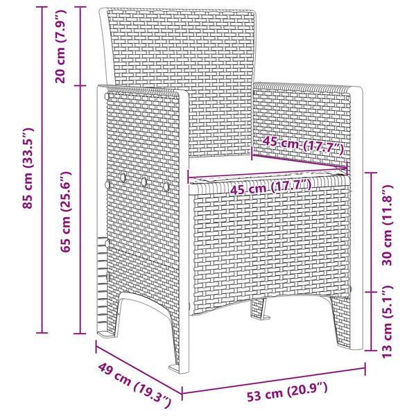 vidaXL Piharuokailu setti 13 pcs Antrasiitti Polt-kivenn&auml;isruoho