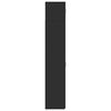 vidaXL S&auml;ilytyskaappi kapea musta 40x42,5x225 cm tekninen puu