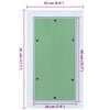 vidaXL Access Panel Vihre&auml; ja hopea 25 x 45 cm Alumiini ja kipsilevy