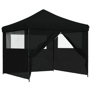 vidaXL Juhlateltta 292 x 292 x 315 cm Musta Oxford-kangas