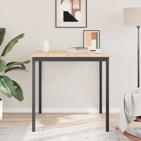 vidaXL Baarip&ouml;yt&auml; Luonnollinen 110 x 55 x 105 cm Massiivinen m&auml;nty