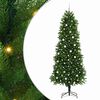 vidaXL Joulukuusi 300 LED-valoilla jalustalla Vihre&auml; 240 cm PE
