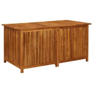 vidaXL Puutarhan varastolaatikko 150x80x75 cm t&auml;ysi akaasiapuu