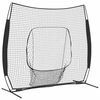 vidaXL Baseballin harjoitusverkko Musta 250 x 106 x 209 cm Polyesteri