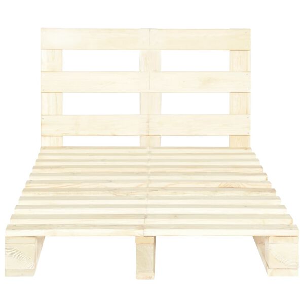 vidaXL Lavasängynrunko täysi mänty 120x200 cm