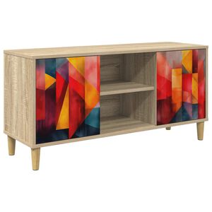 vidaXL TV-kaappi HEESCH 102 x 33 x 50 cm Sonoma Tekninen puu