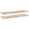 vidaXL Kelluvat hyllyt 2 kpl 140x40x2 cm k&auml;sittelem&auml;t&ouml;n t&auml;ysi akasia