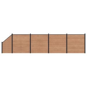 vidaXL Aidat Setti 5 pcs 792 x 186 cm WPC ja alumiini Ruskea