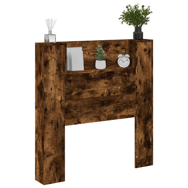 vidaXL Päätylevy Savupähkinä 100 x 16,5 x 103,5 cm Tekninen puu