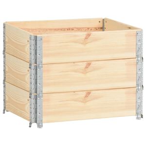 vidaXL Kuormalavan reunukset 3 kpl 60x80 cm t&auml;ysi m&auml;nty