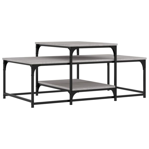 vidaXL Sohvap&ouml;yt&auml; harmaa Sonoma 102x60x45 cm tekninen puu