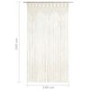 vidaXL Macrame verho 140x240 cm puuvilla