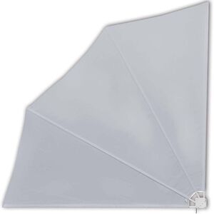 vidaXL Kokoontaittuva parvekkeen sivumarkiisi harmaa 140x140 cm