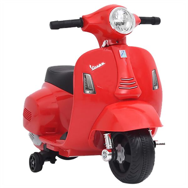 vidaXL S&auml;hk&ouml;toiminen lelumoottoripy&ouml;r&auml; Vespa GTS300 punainen