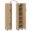 vidaXL Korkea kaappi Artisan tammi 34,5 x 34 x 180 cm Tekninen puu