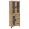 vidaXL Korkea kaappi Artisan tammi 69,5 x 34 x 180 cm Tekninen puu