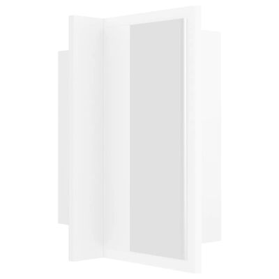 vidaXL Kylpyhuoneen LED-peilikaappi valkoinen 40x12x45 cm akryyli