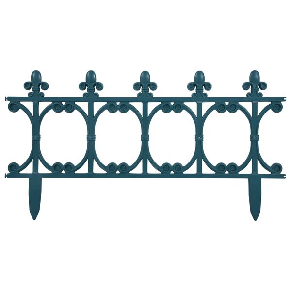 vidaXL Nurmikonreunukset 16 kpl vihre&auml; 10 m PP