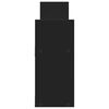 vidaXL Seinäkaappi 100x18x40 cm musta tekninen puu