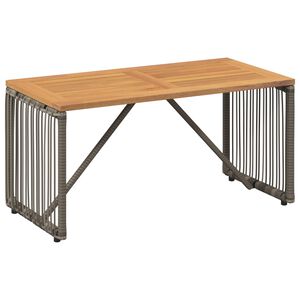 vidaXL Ulkop&ouml;yt&auml; Harmaa ja ruskea 80 x 40 x 40 cm polyrottinki