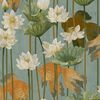 DUTCH WALLCOVERINGS Tapetti Kala/Kukka Vihre&auml;