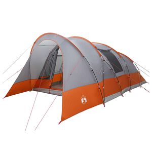 vidaXL Tunneliteltta 560 x 395 x 212 cm Harmaa ja oranssi