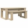 vidaXL Kahvip&ouml;yt&auml;setti 2 pcs Sonoman tammi 100 x 50 x 42 cm