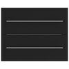 vidaXL Allaskaappi musta 60x38,5x48 cm tekninen puu