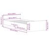 vidaXL S&auml;ngynrunko ilman patjaa Sonoma tammi 100x200 cm tekninen puu