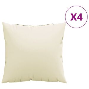 vidaXL Sohvatyynyt 4 kpl kerma 60x60 cm kangas