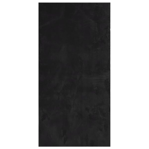 vidaXL Matto HUARTE lyhytnukkainen ja pest&auml;v&auml; musta 100x200 cm