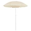vidaXL Puutarha-aurinkovarjo ter&auml;stolpalla hiekka 180 cm