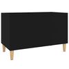 vidaXL LP-levyjen s&auml;ilytyskaappi musta 74,5x38x48 cm tekninen puu