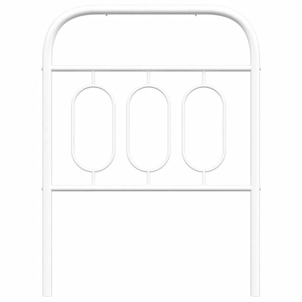 vidaXL Metallinen vaihtop&auml;&auml;ty valkoinen 75 cm