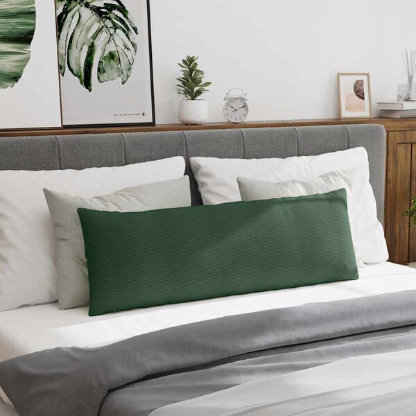 vidaXL Sohvatyynyt 2 pcs Tummanvihreä 120 x 40 cm Korduroikangas