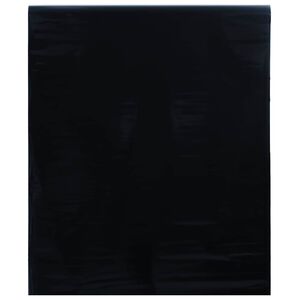 vidaXL Staattinen ikkunakalvo himme&auml; musta 45x1000 cm PVC