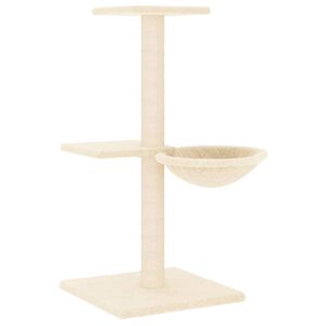 vidaXL Kissan kiipeilypuu sisal- raapimispylv&auml;ill&auml; kerma 72 cm