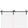 vidaXL Liukuoven asennussarja ter&auml;s 366 cm musta
