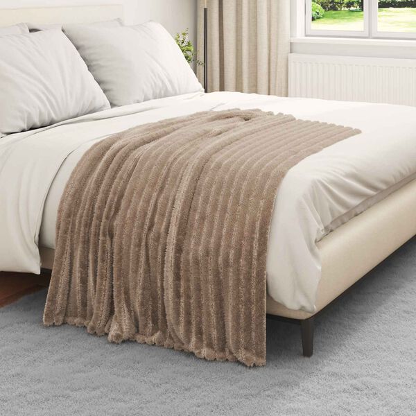 vidaXL Heittoviltti Camel 150 x 130 cm Fleese