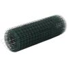 vidaXL Kanaverkko ter&auml;s PVC pinnoitteella 25x0,5 m vihre&auml;