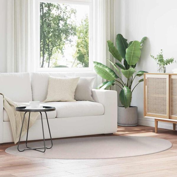 vidaXL Matto HUARTE Hiekka 140 x 200 cm Polyesteri