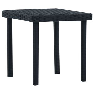 vidaXL Puutarhap&ouml;yt&auml; musta 40x40x40 cm polyrottinki