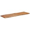 vidaXL P&ouml;yt&auml;levy 120x40x2,5 cm suorakaide t&auml;ysi akasiapuu el&auml;v&auml; reuna