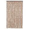 vidaXL Hy&ouml;nteisverho beige ja tummanruskea 118x220 cm chenille