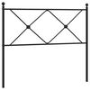 vidaXL Metallinen vaihtop&auml;&auml;ty musta 107 cm