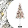 vidaXL Joulukuusi 300 LED-valoilla Valkoinen 210 cm PE ja Ter&auml;s