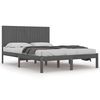 vidaXL S&auml;ngynrunko harmaa t&auml;ysi m&auml;nty 180x200 cm Super King